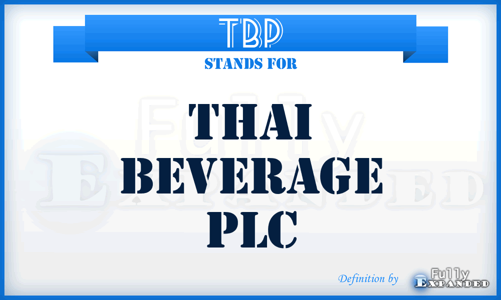 TBP - Thai Beverage PLC