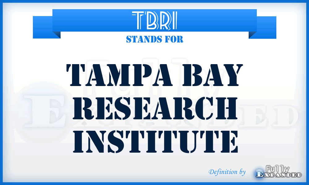 TBRI - Tampa Bay Research Institute