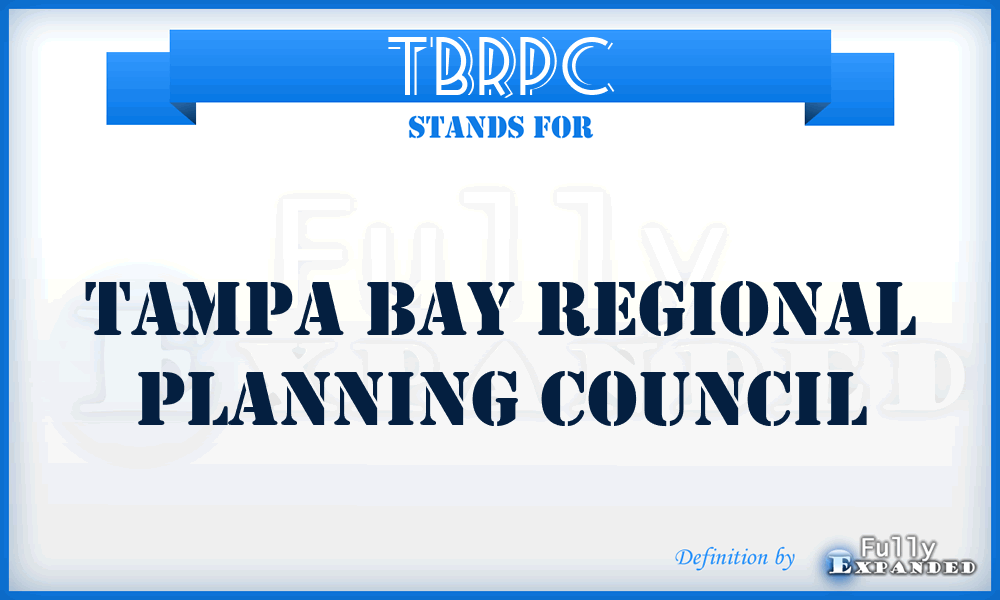 TBRPC - Tampa Bay Regional Planning Council