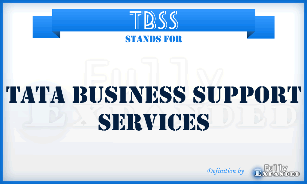 TBSS - Tata Business Support Services