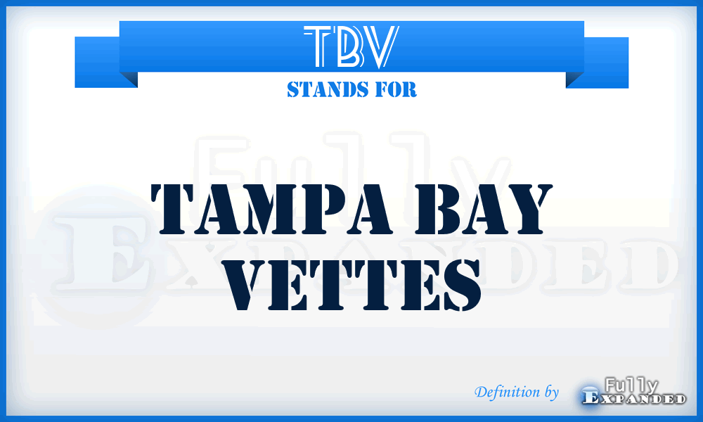 TBV - Tampa Bay Vettes