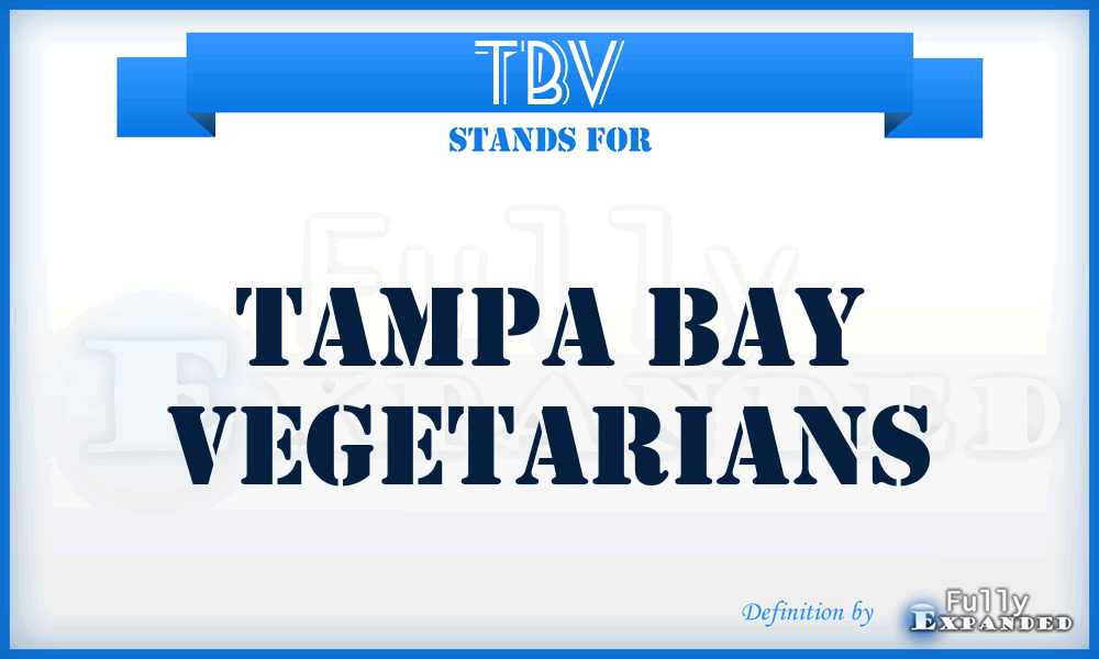 TBV - Tampa Bay Vegetarians