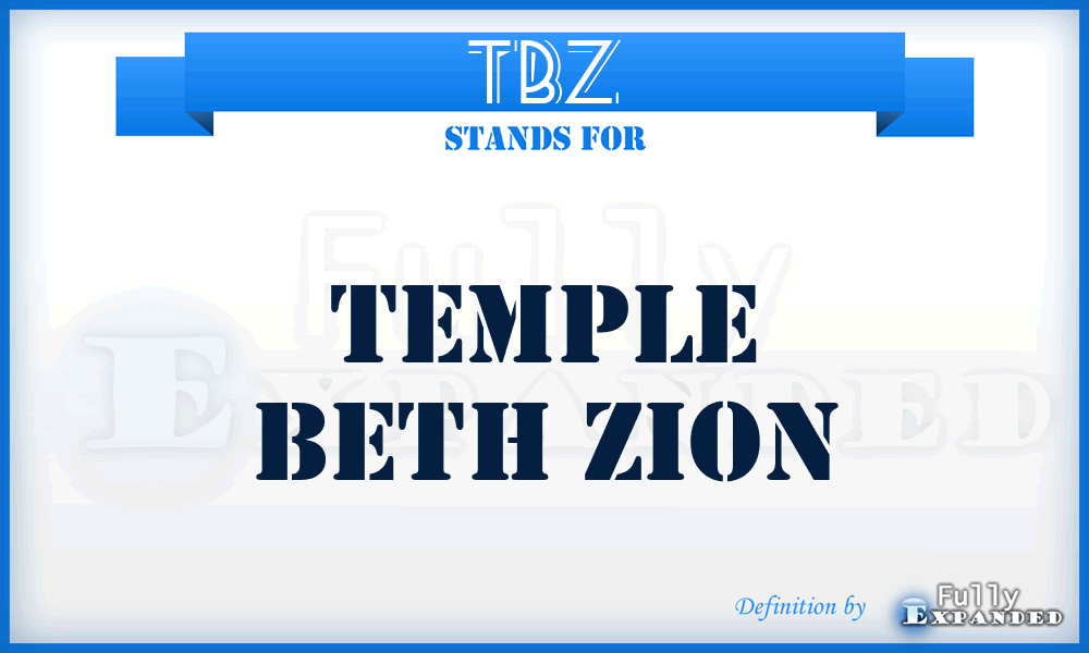 TBZ - Temple Beth Zion