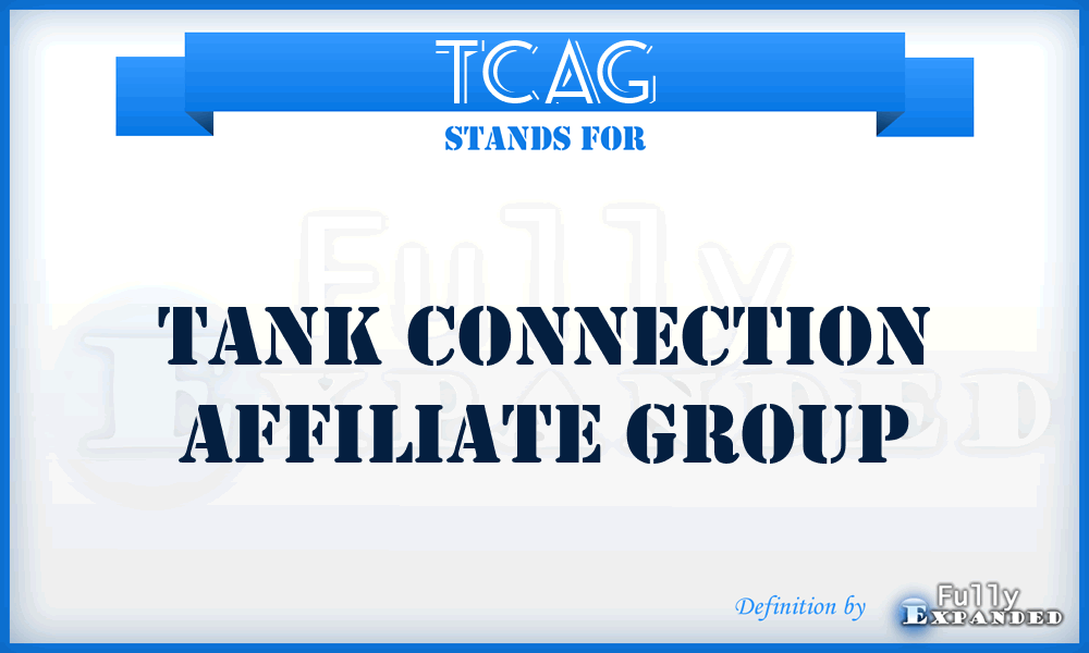 TCAG - Tank Connection Affiliate Group