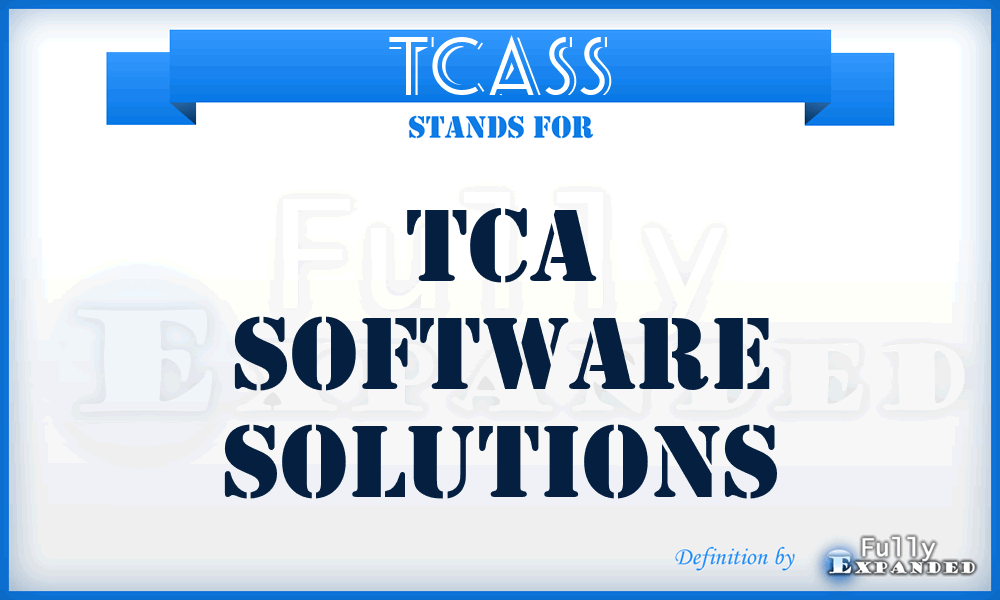 TCASS - TCA Software Solutions