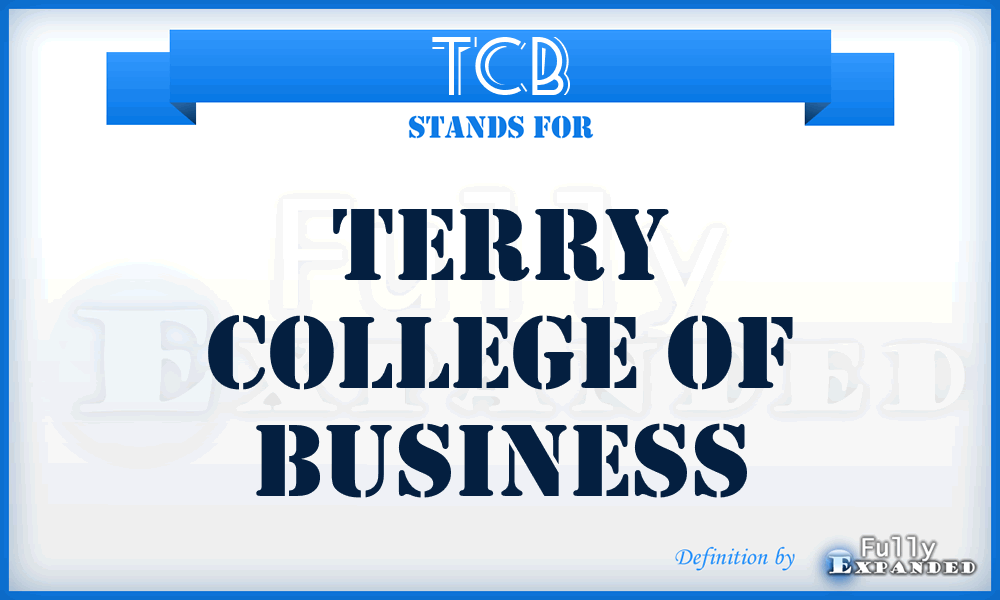 TCB - Terry College of Business