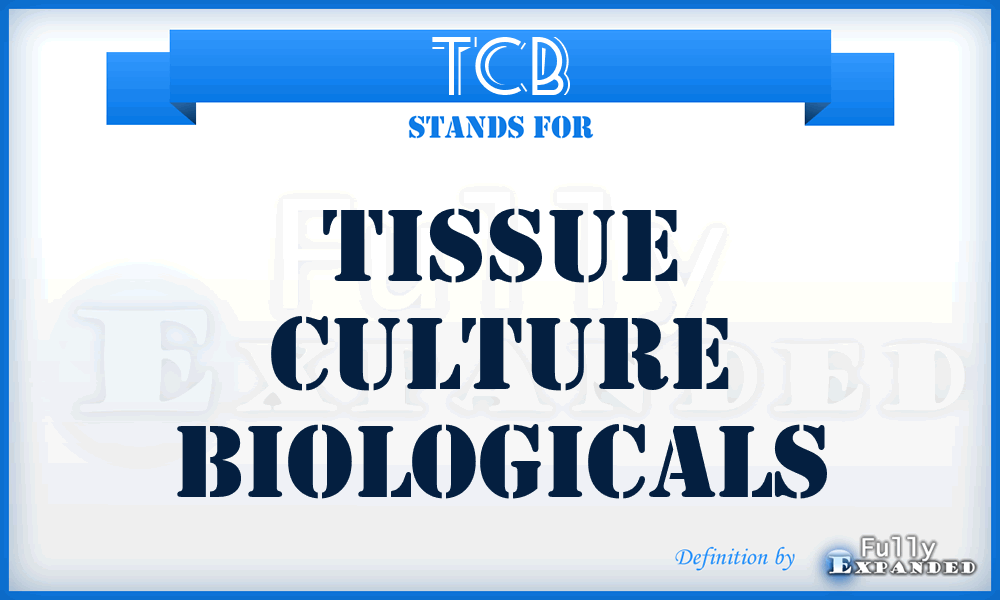TCB - Tissue Culture Biologicals