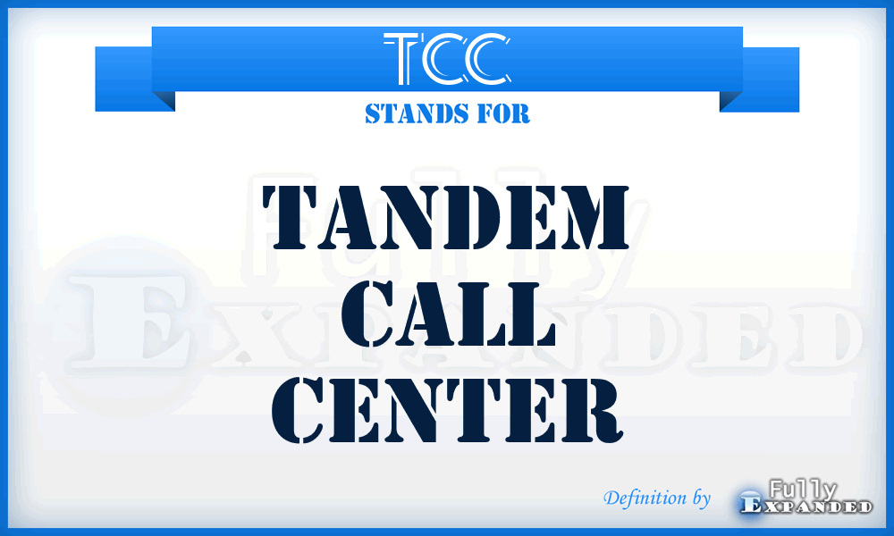 TCC - Tandem Call Center