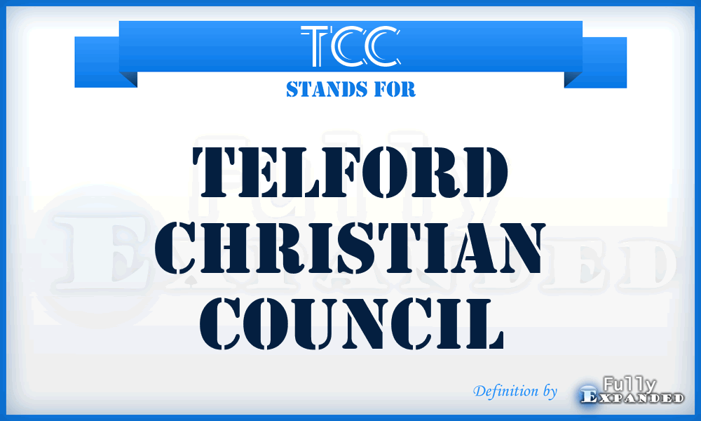 TCC - Telford Christian Council