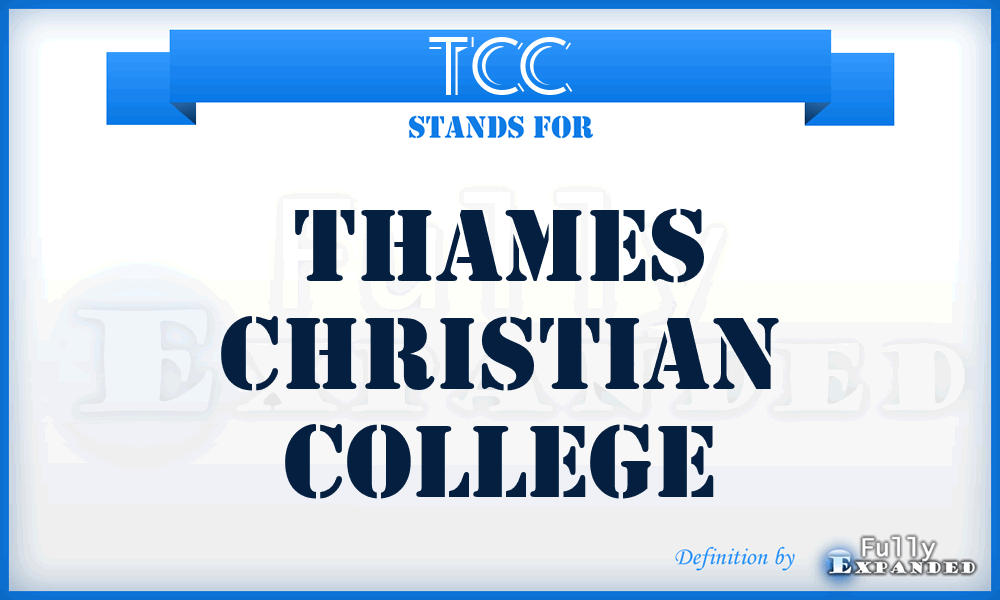 TCC - Thames Christian College