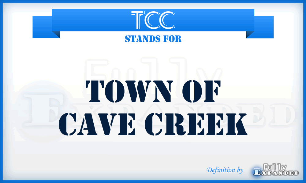 TCC - Town of Cave Creek