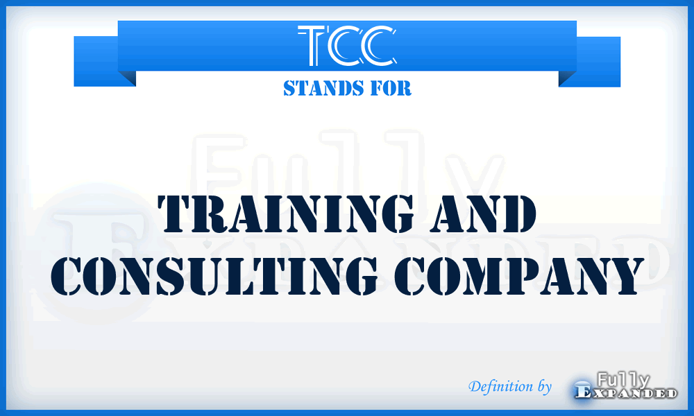 TCC - Training and Consulting Company