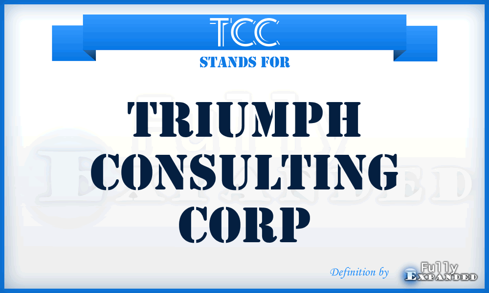 TCC - Triumph Consulting Corp