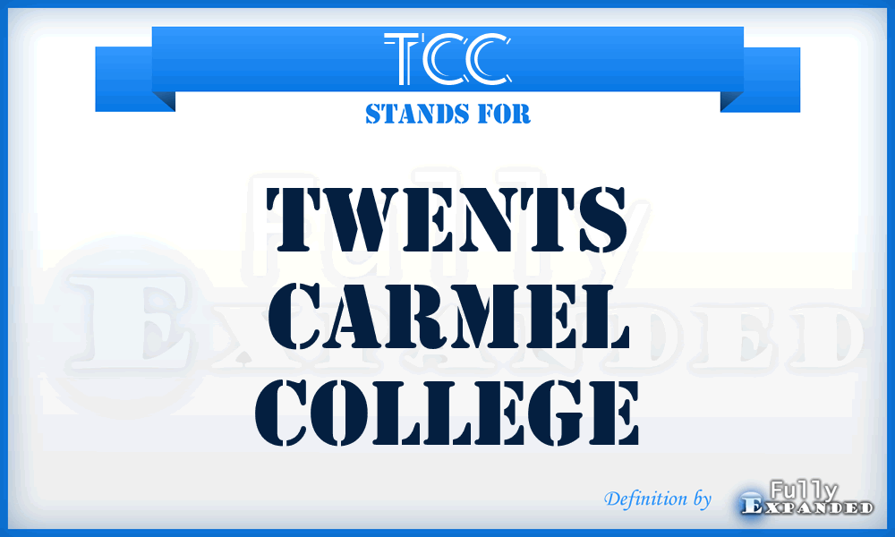 TCC - Twents Carmel College