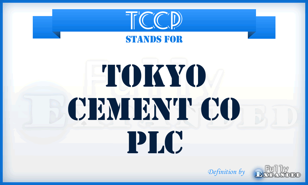 TCCP - Tokyo Cement Co PLC