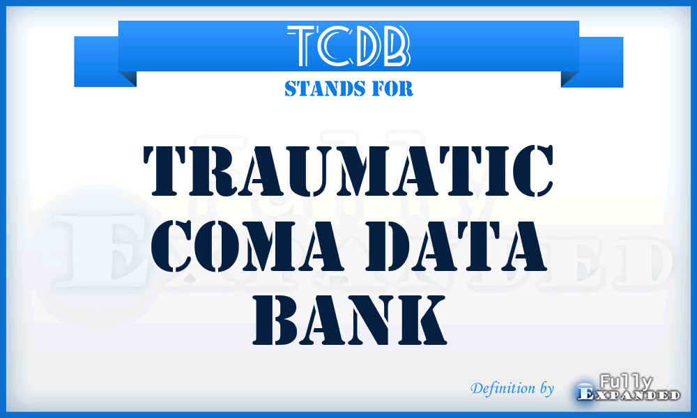 TCDB - Traumatic Coma Data Bank