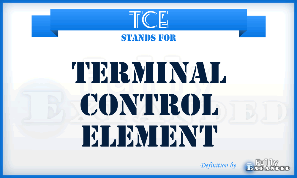 TCE - terminal control element