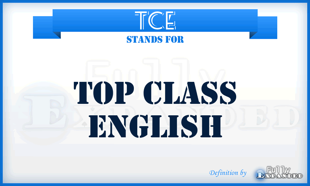 TCE - Top Class English