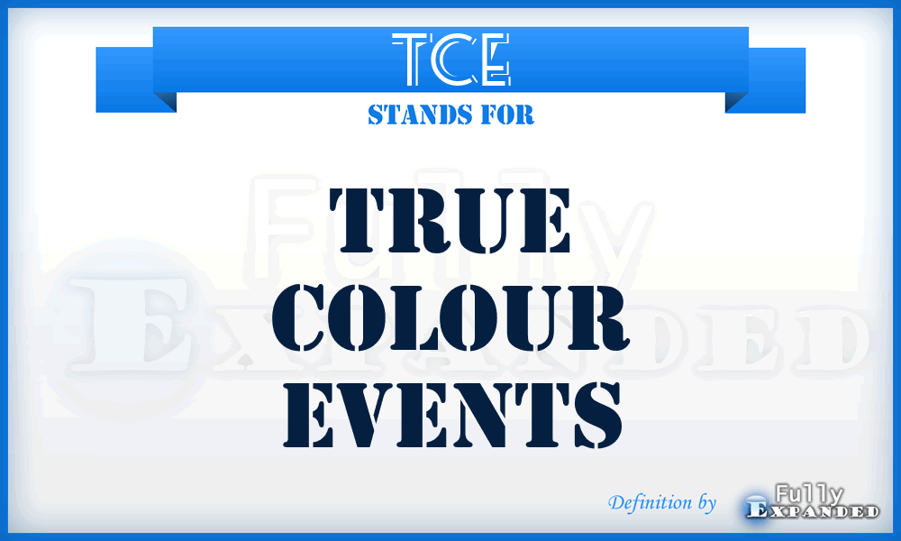 TCE - True Colour Events