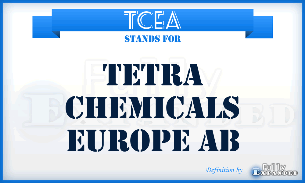 TCEA - Tetra Chemicals Europe Ab
