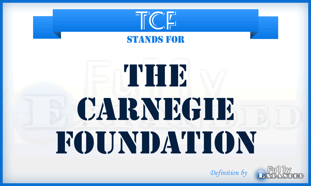 TCF - The Carnegie Foundation