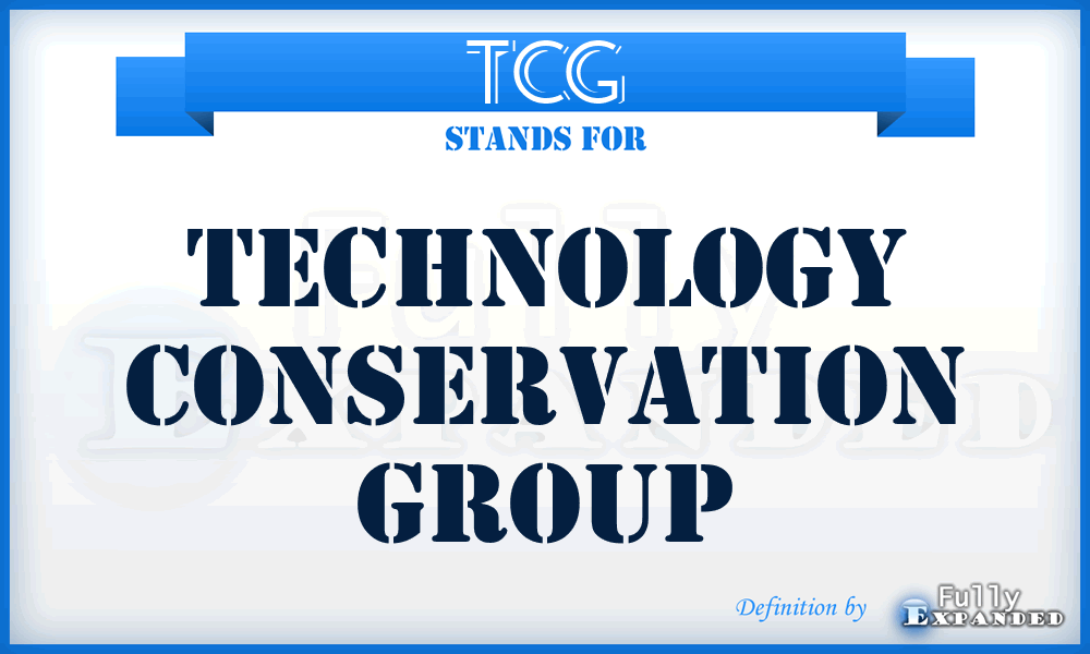 TCG - Technology Conservation Group