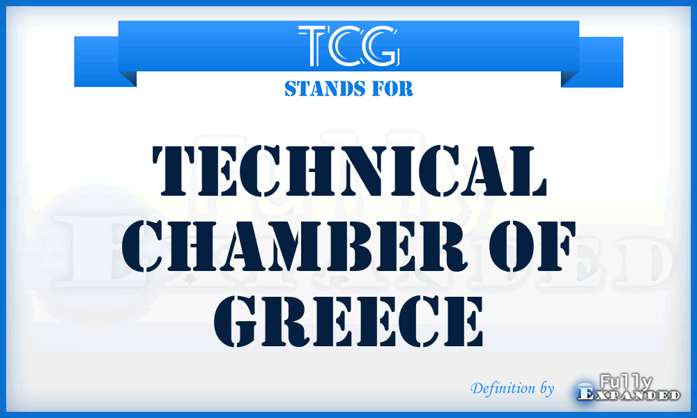 TCG - Technical Chamber of Greece