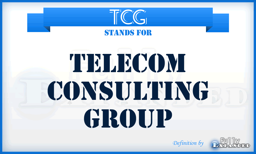 TCG - Telecom Consulting Group