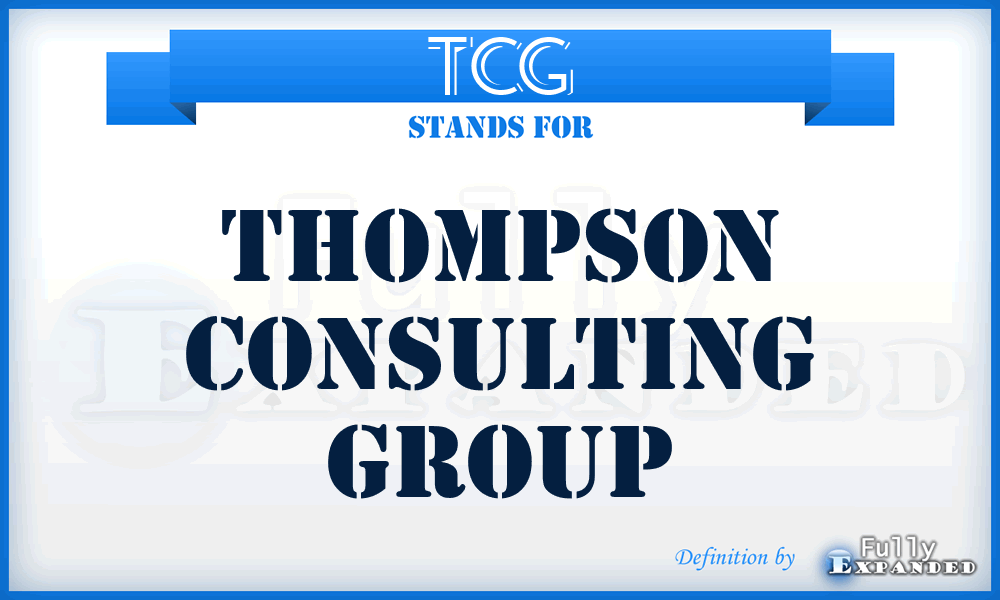 TCG - Thompson Consulting Group