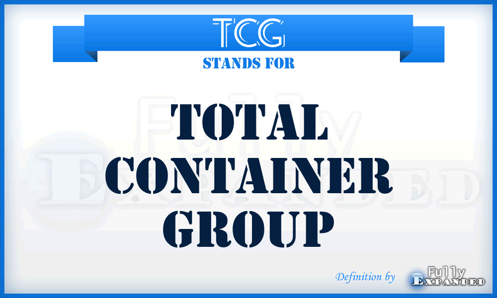 TCG - Total Container Group