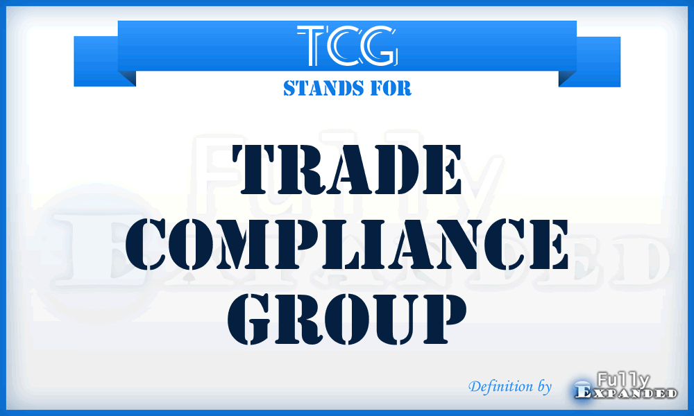 TCG - Trade Compliance Group