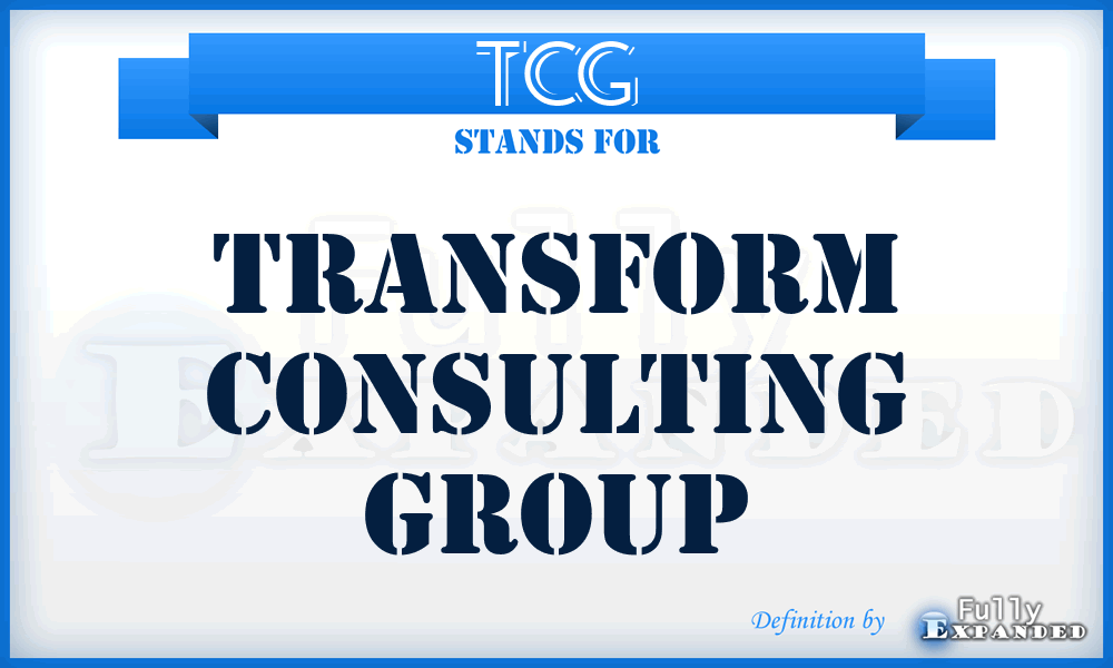 TCG - Transform Consulting Group