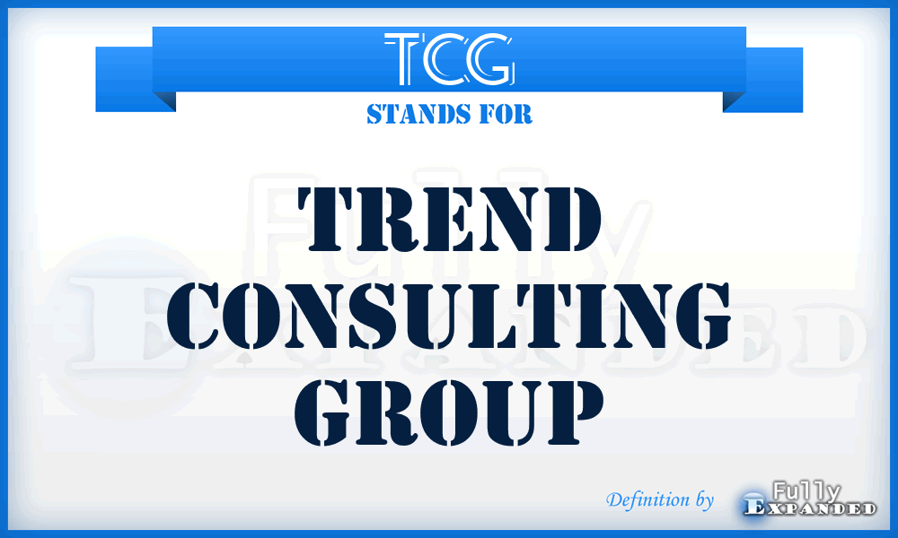 TCG - Trend Consulting Group