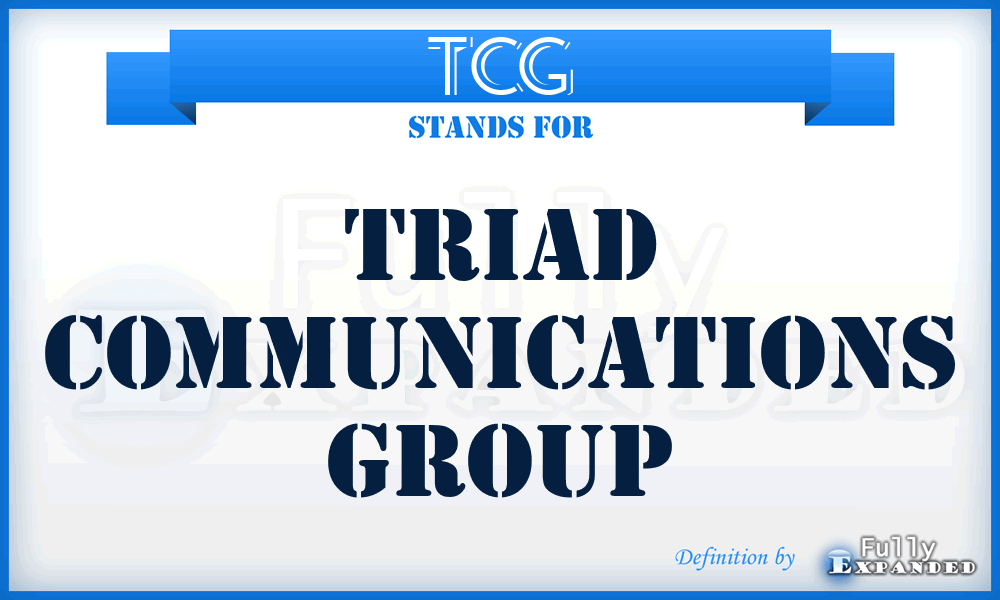 TCG - Triad Communications Group