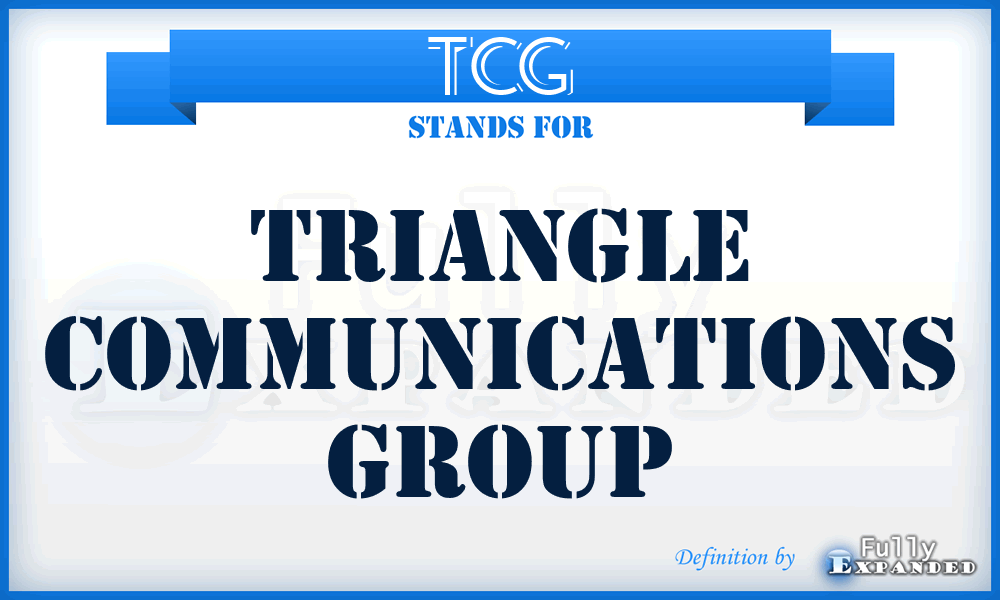 TCG - Triangle Communications Group