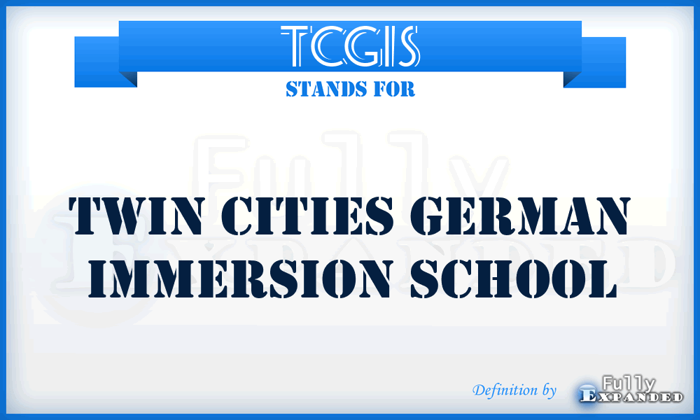 TCGIS - Twin Cities German Immersion School