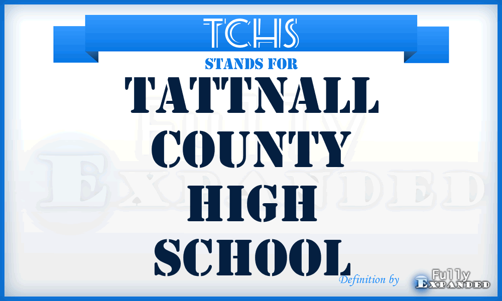 TCHS - Tattnall County High School