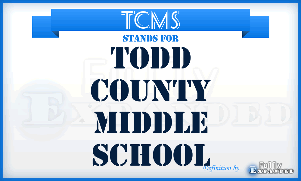 TCMS - Todd County Middle School