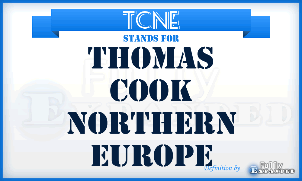 TCNE - Thomas Cook Northern Europe