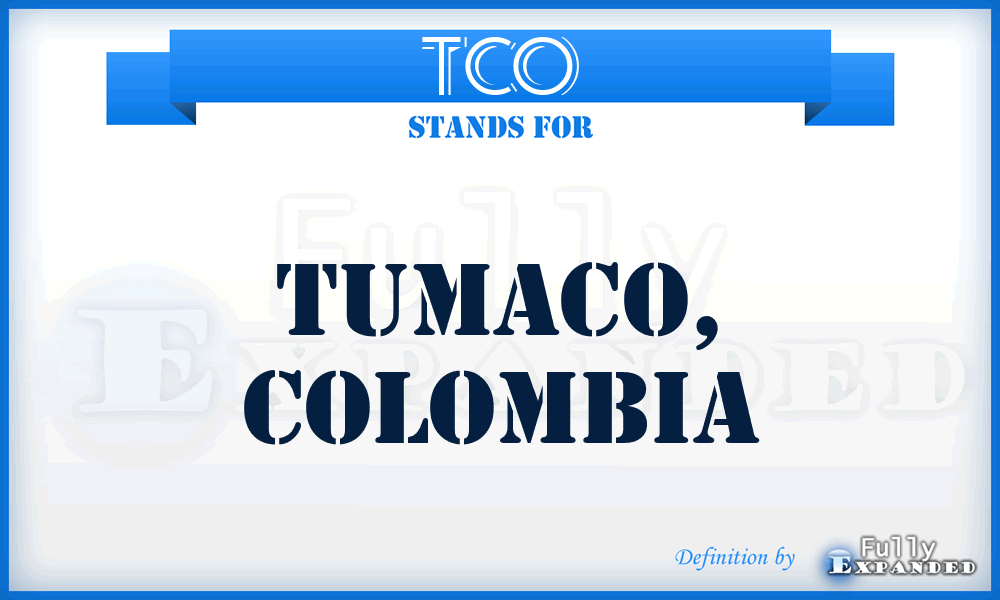 TCO - Tumaco, Colombia