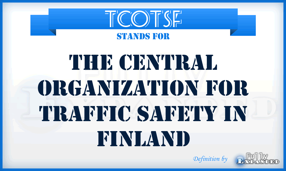 TCOTSF - The Central Organization for Traffic Safety in Finland