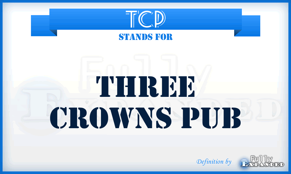 TCP - Three Crowns Pub