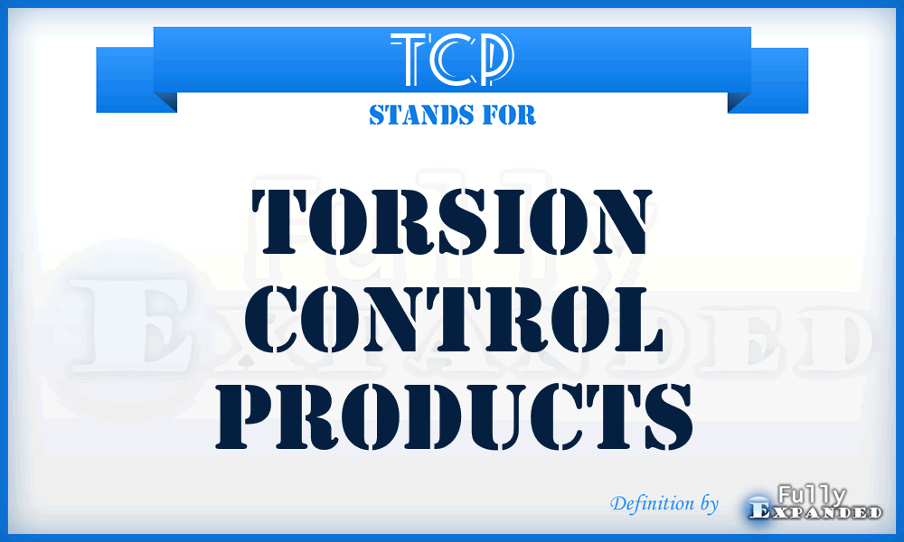 TCP - Torsion Control Products
