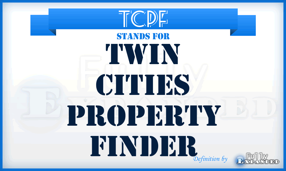 TCPF - Twin Cities Property Finder