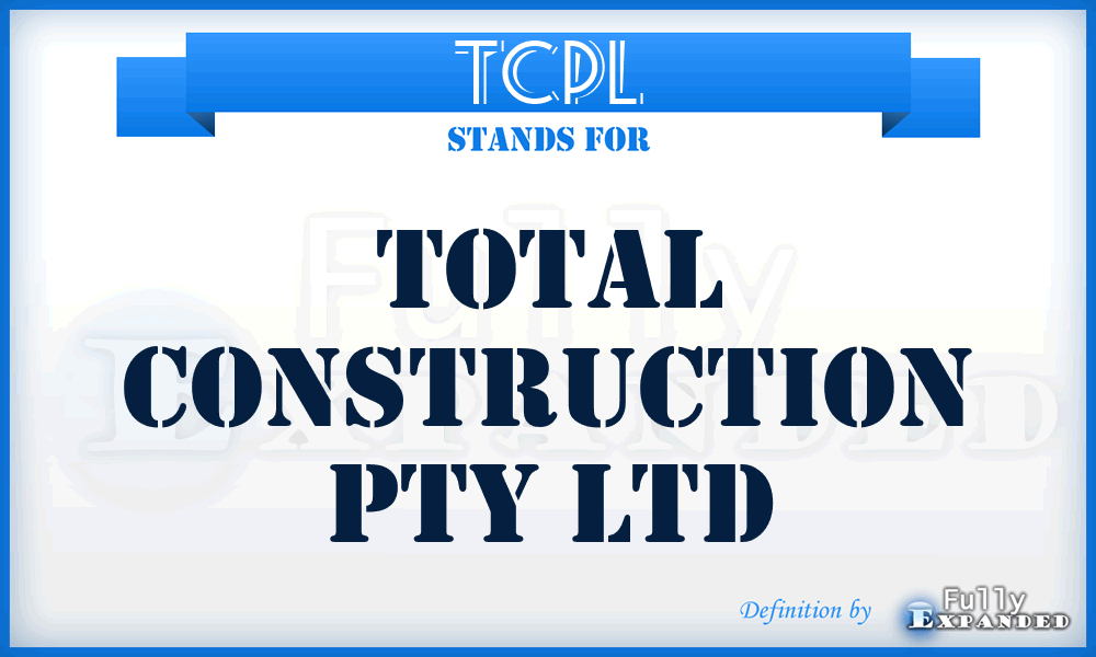 TCPL - Total Construction Pty Ltd
