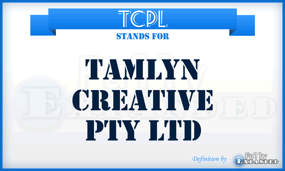 TCPL - Tamlyn Creative Pty Ltd