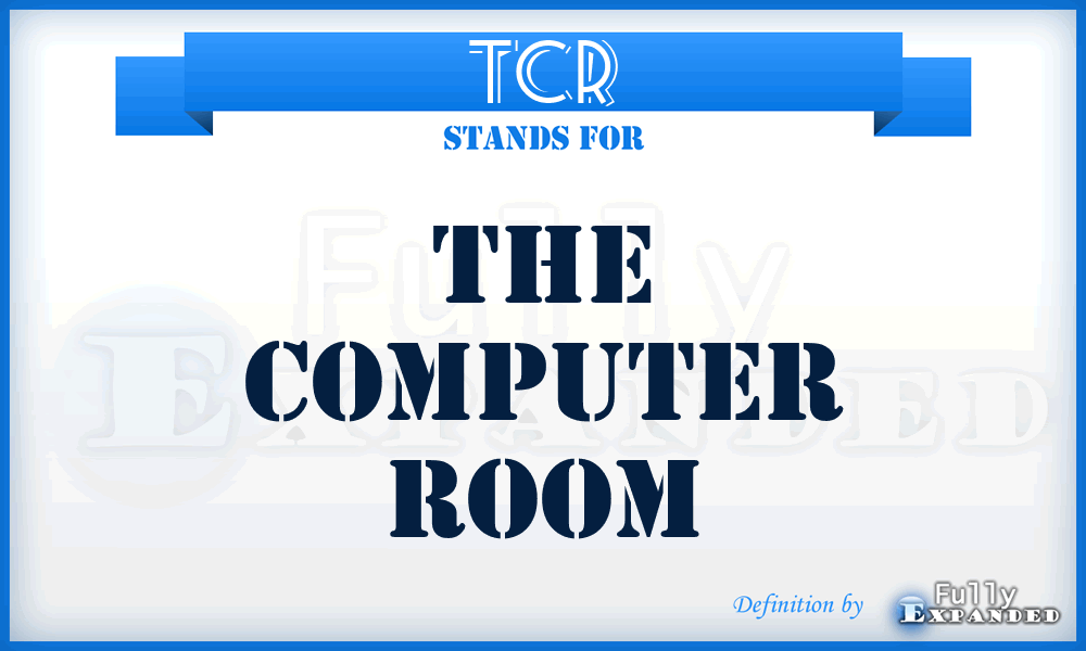 TCR - The Computer Room