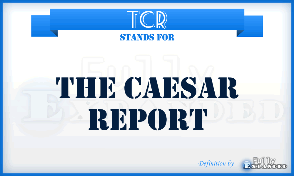 TCR - The Caesar Report