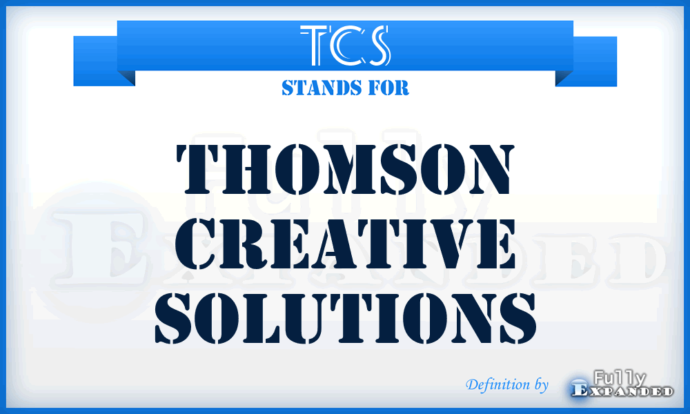 TCS - Thomson Creative Solutions