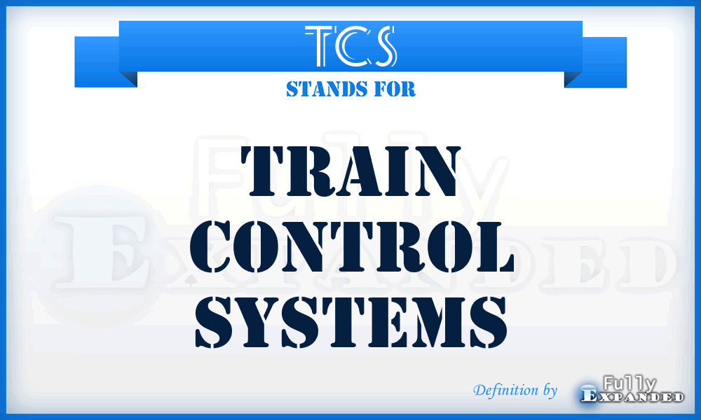 TCS - Train Control Systems